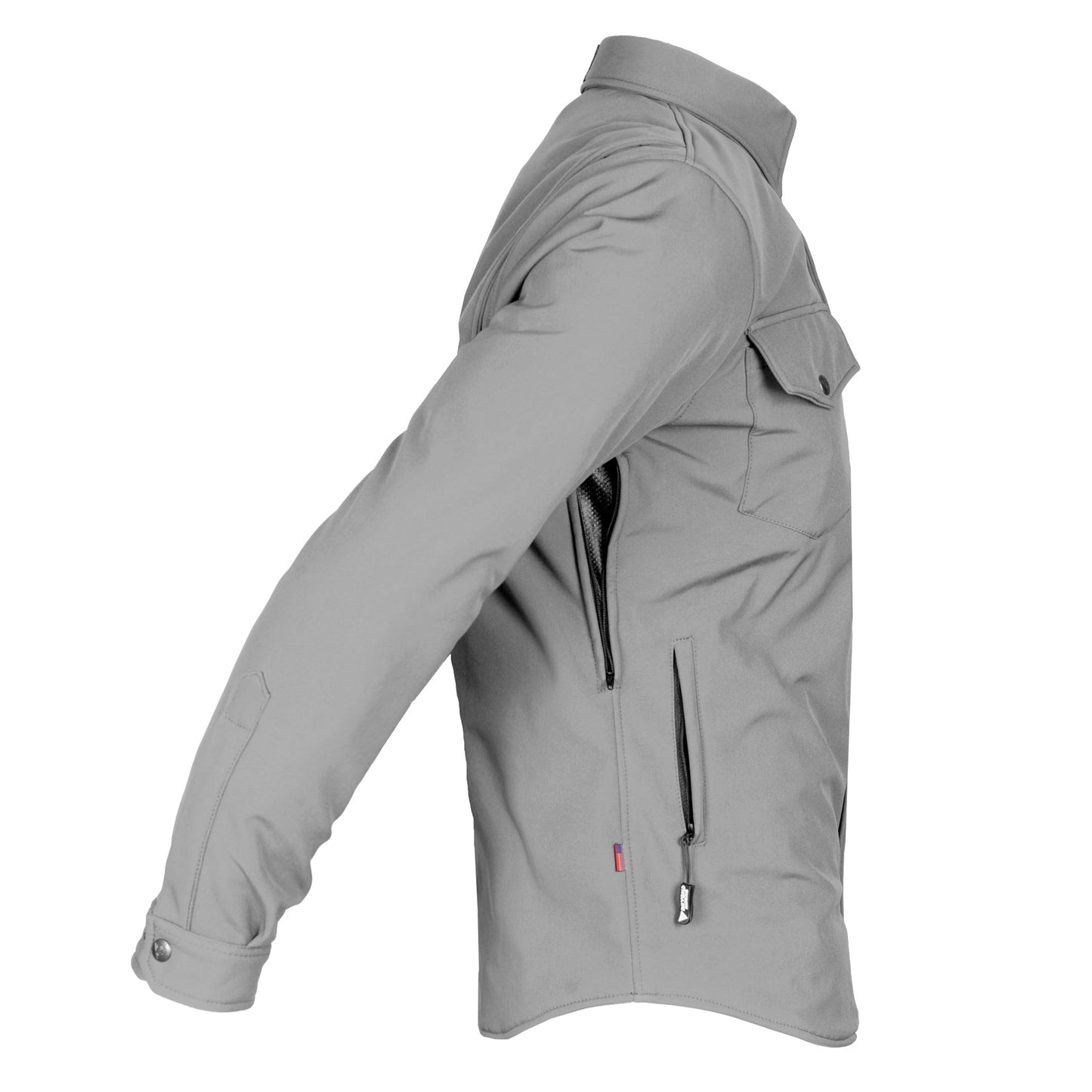 Protective SoftShell Winter Jacket for Men - Gray Matte