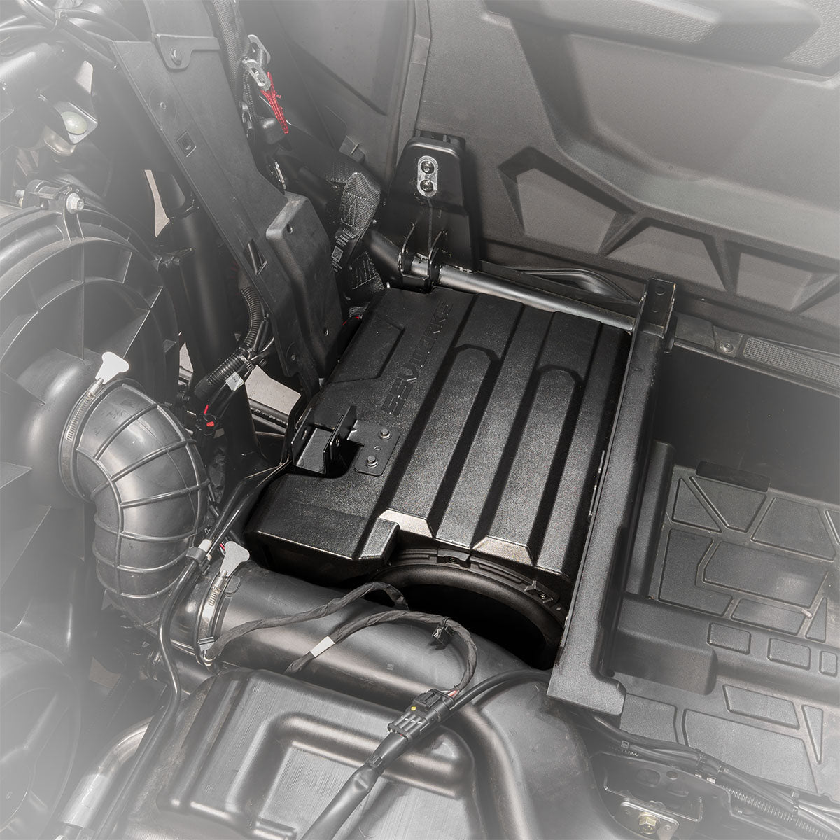 2020-2024 Polaris RZR Pro R/Turbo R/Pro XP 4 Rear-Seat 10in Subwoofer-Enclosure