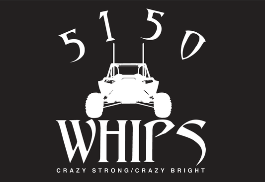 5150 Whips 3x5 Black 5150 Flag