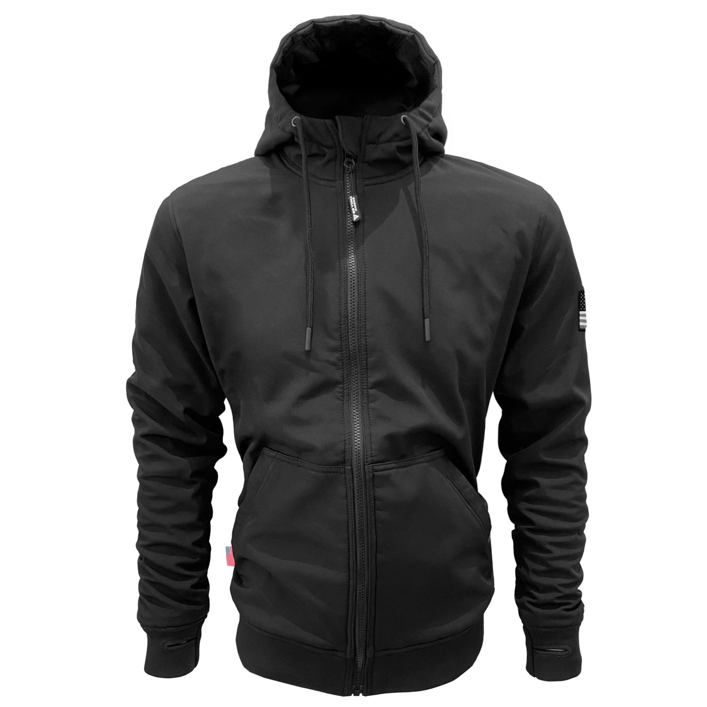 Protective SoftShell Unisex Hoodie - Black Matte