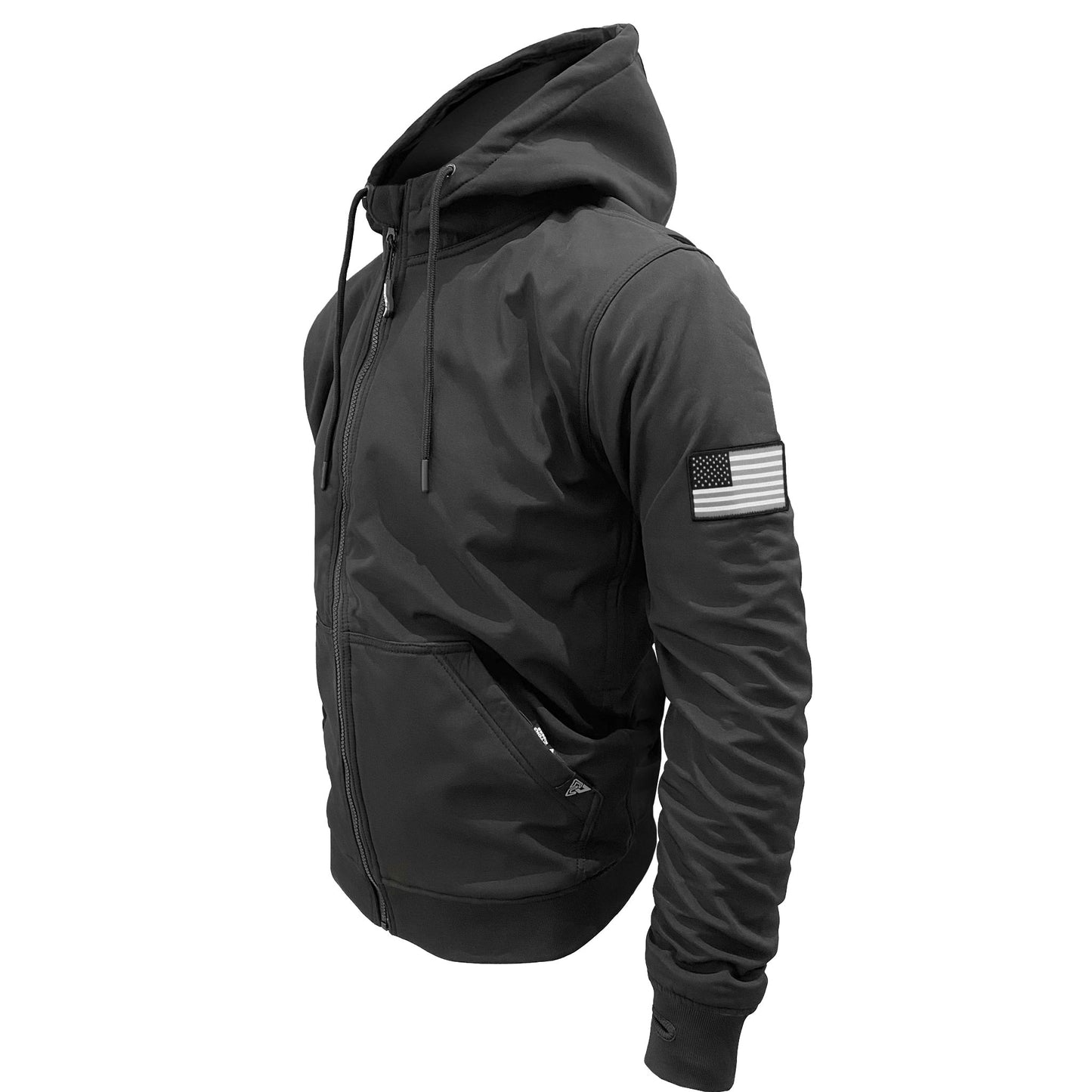 Protective SoftShell Unisex Hoodie - Black Matte