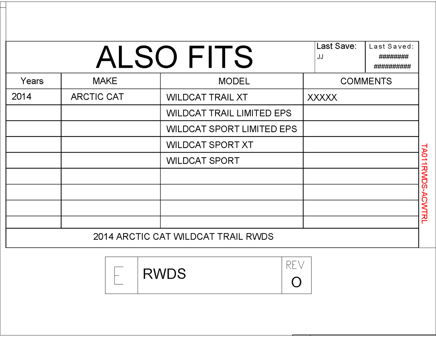 Trail Armor Wildcat Window Dust Seal for 2014-17 Wild Trail / Wild Sport Model