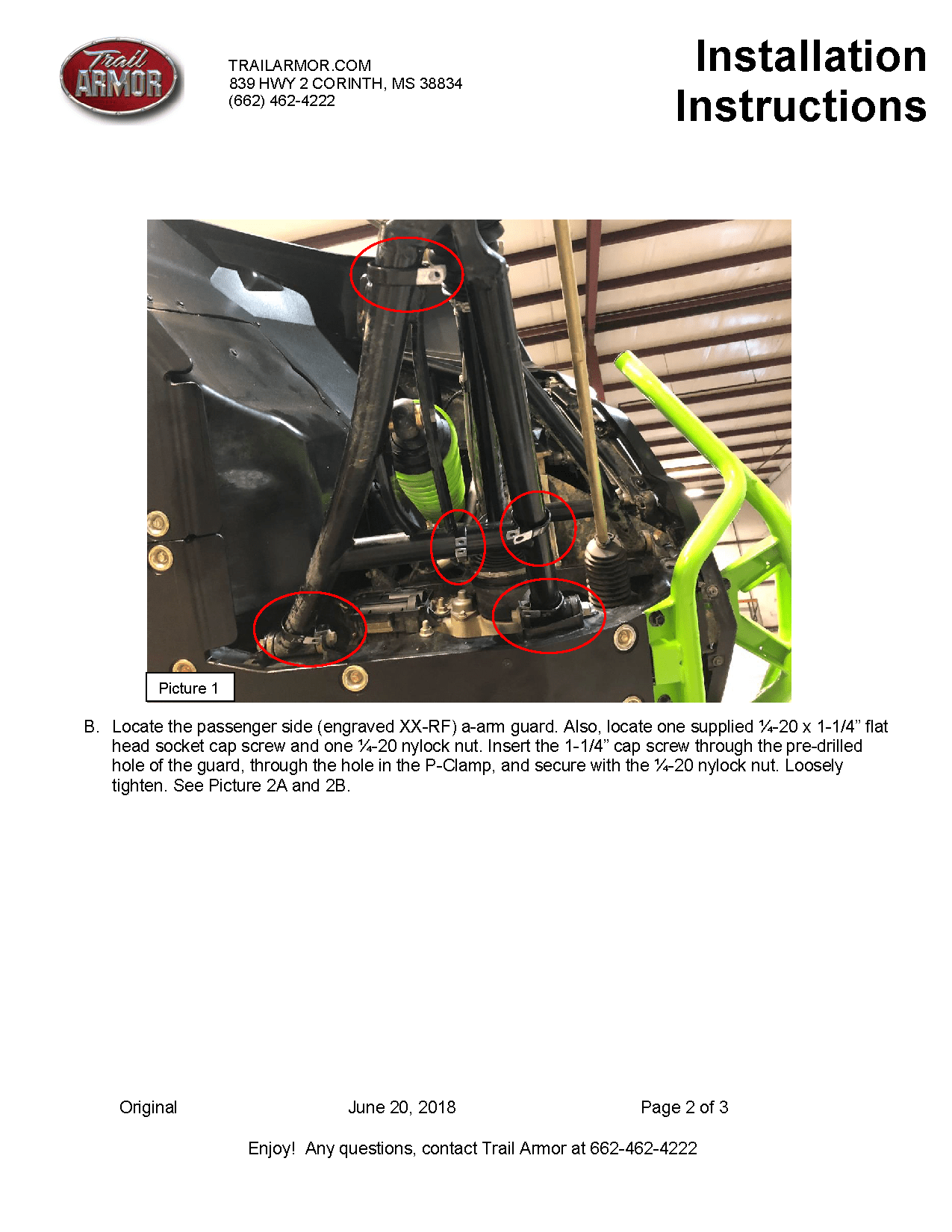 Trail Armor iMpact Front A-Arm Guards for 2018-22 Textron Wildcat XX / Tracker XTR 1000