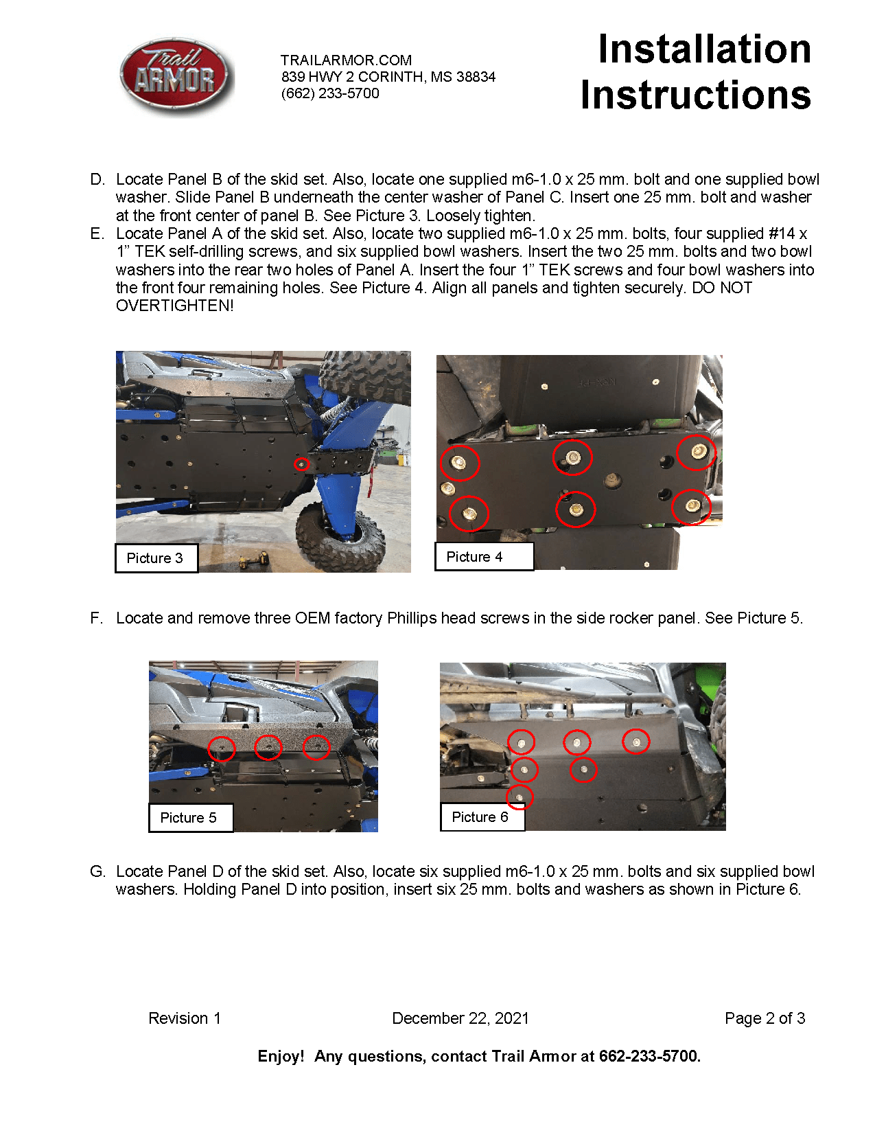 Trail Armor Full Skid Plate for Kawasaki KRX 1000