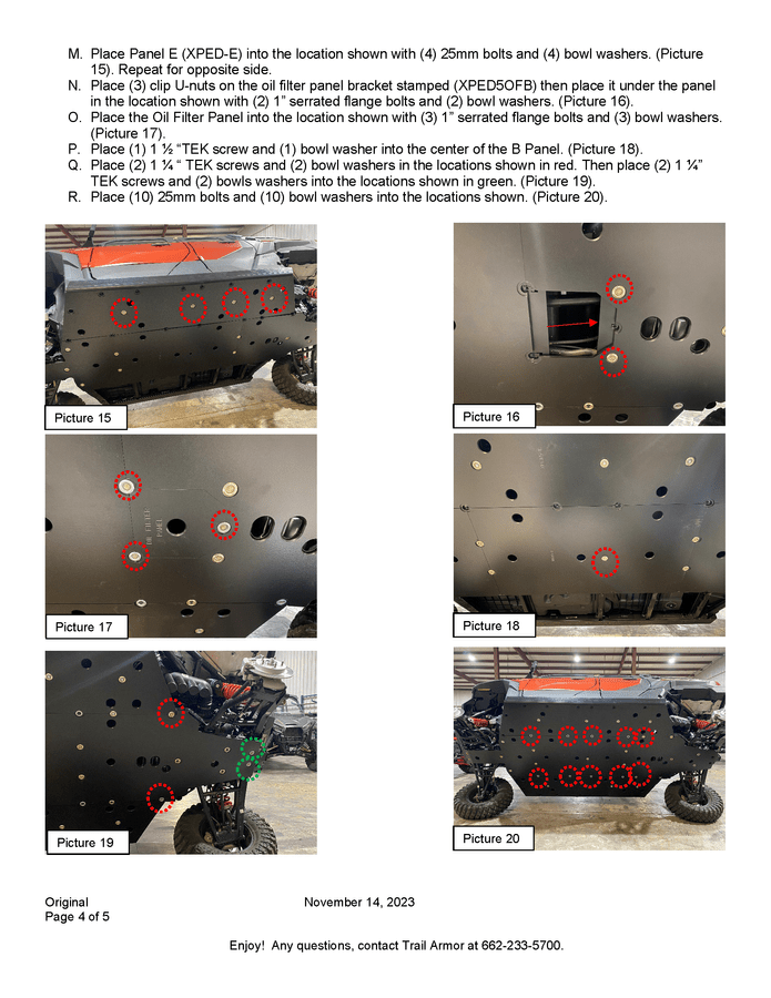 Trail Armor Full Skid Plate for 2024+ Polaris Xpedition