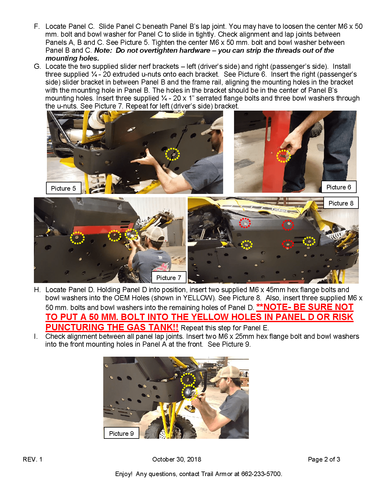 Trail Armor Skid Plate for 2016+ Yamaha YXZ1000R
