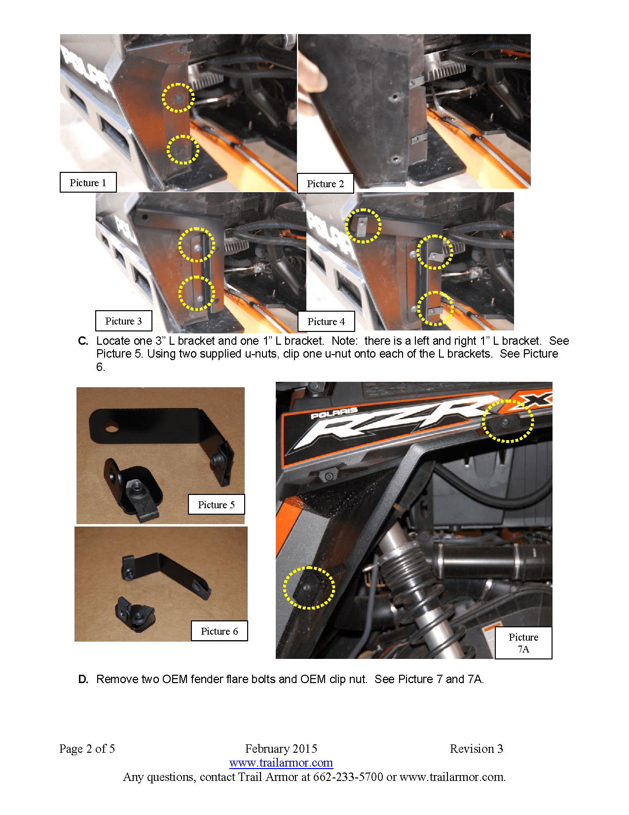 Trail Armor Rear Mud Flap Fender Extensions for 2014-18 Polaris RZR XP 1000 / Turbo