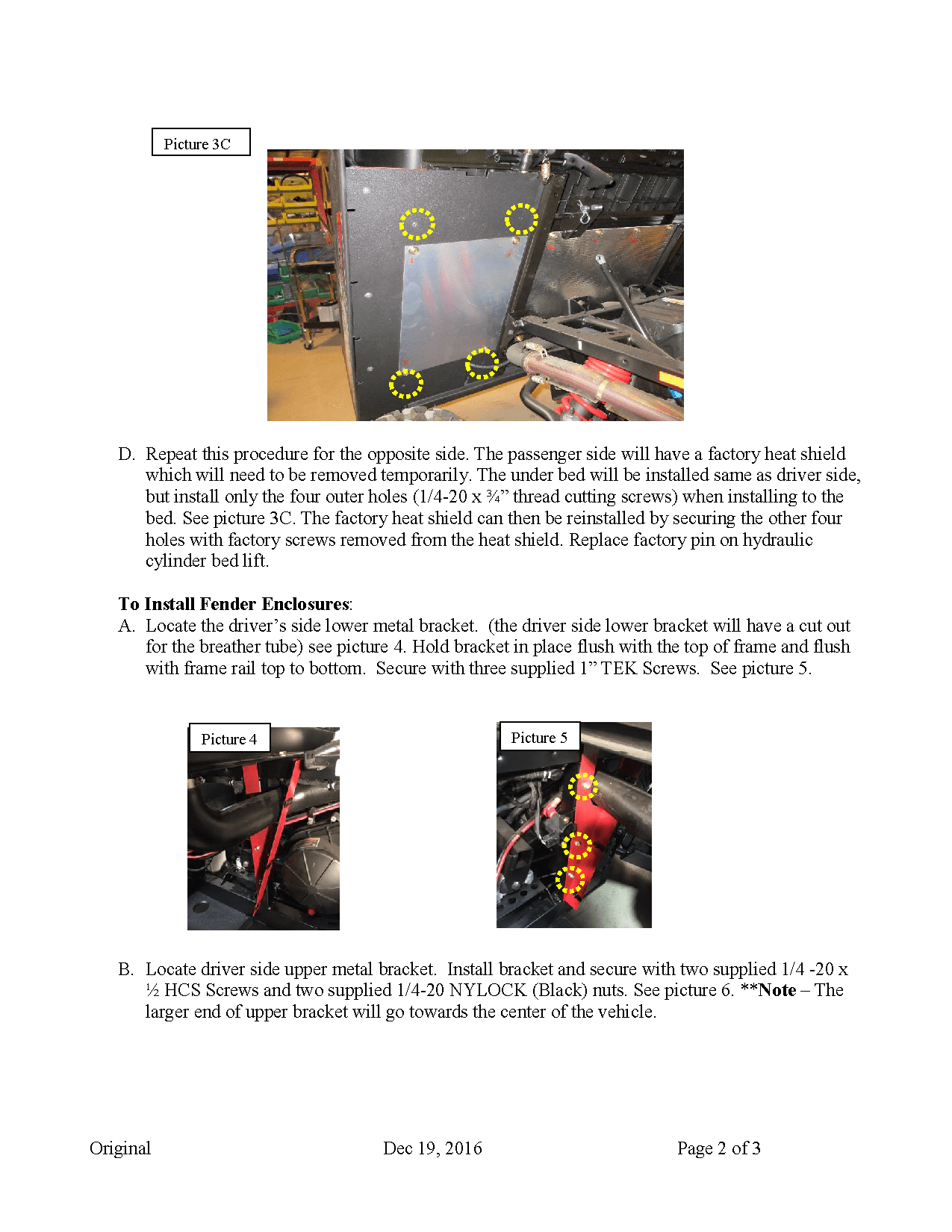 Trail Armor Underbed Mud Shield with Fender Enclosures for 2014-21 Ranger Midsize 570 Model