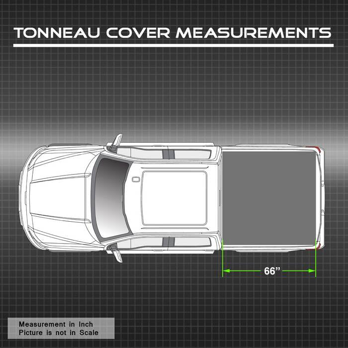 SPYDER xTune 04-14 Ford F150 66in. Bed(No Flareside) Hard Tri-Fold Tonneau Black (TC-HTF-FF15004-66) 9045929