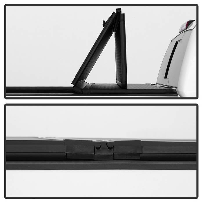 SPYDER xTune 04-14 Ford F150 66in. Bed(No Flareside) Hard Tri-Fold Tonneau Black (TC-HTF-FF15004-66) 9045929