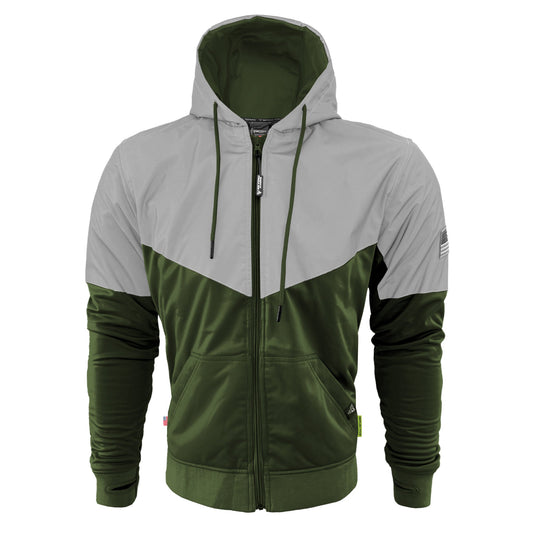 Ultra Reflective Hoodie Army Green Eclipse