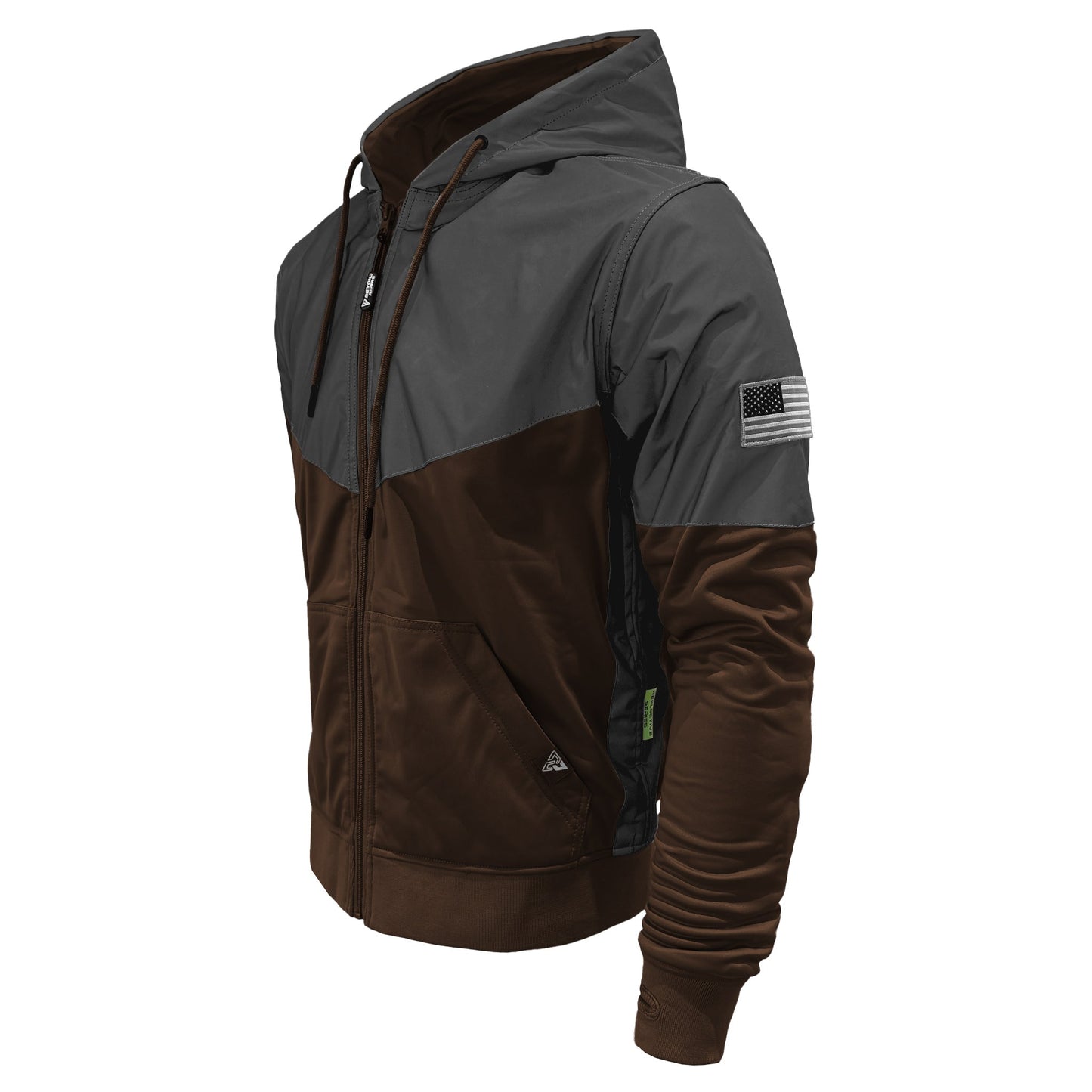 Ultra Reflective Hoodie Brown Nebula
