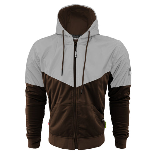 Ultra Reflective Hoodie Brown Eclipse