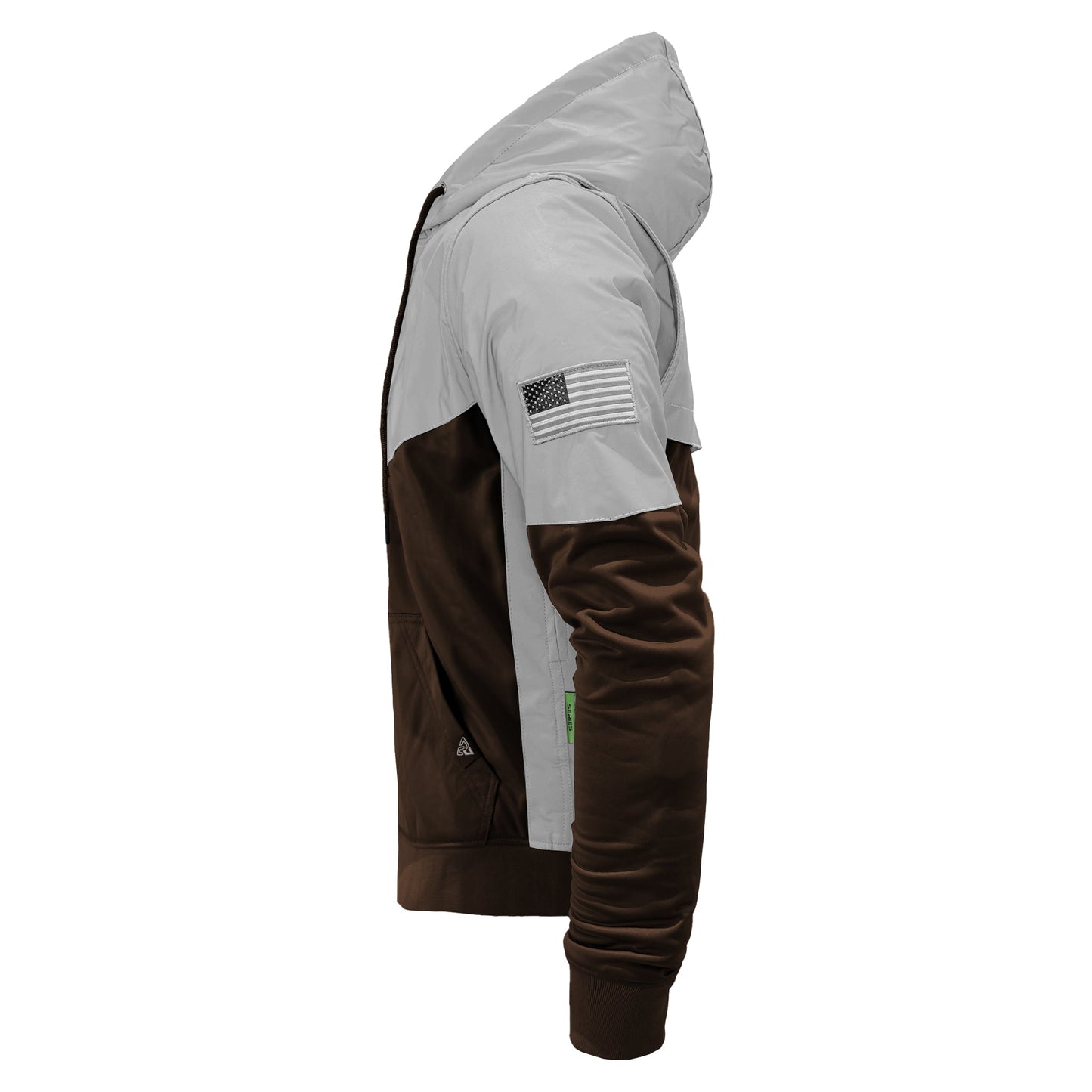 Ultra Reflective Hoodie Brown Eclipse