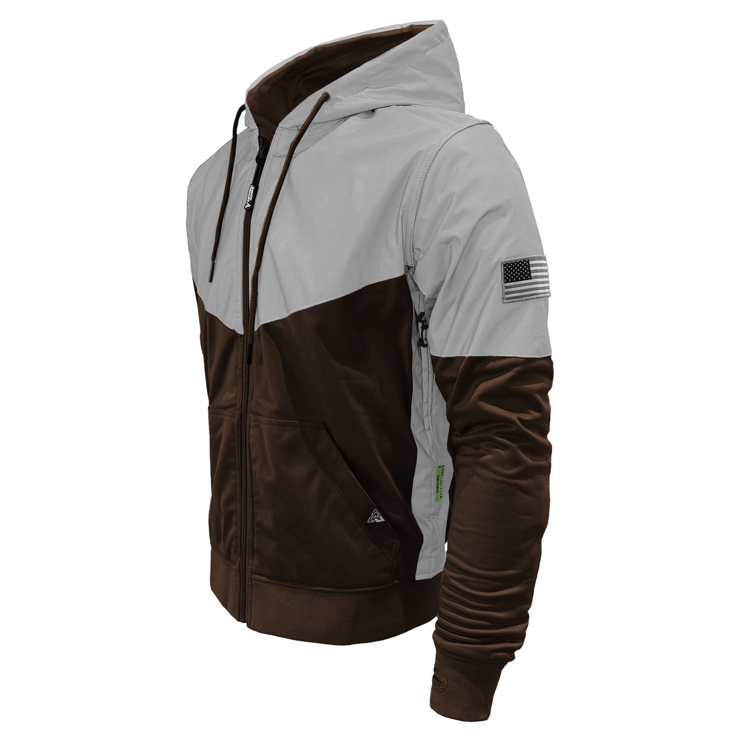 Ultra Reflective Hoodie Brown Eclipse