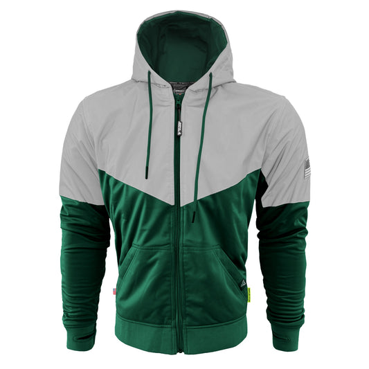Ultra Reflective Hoodie Dark Green Eclipse