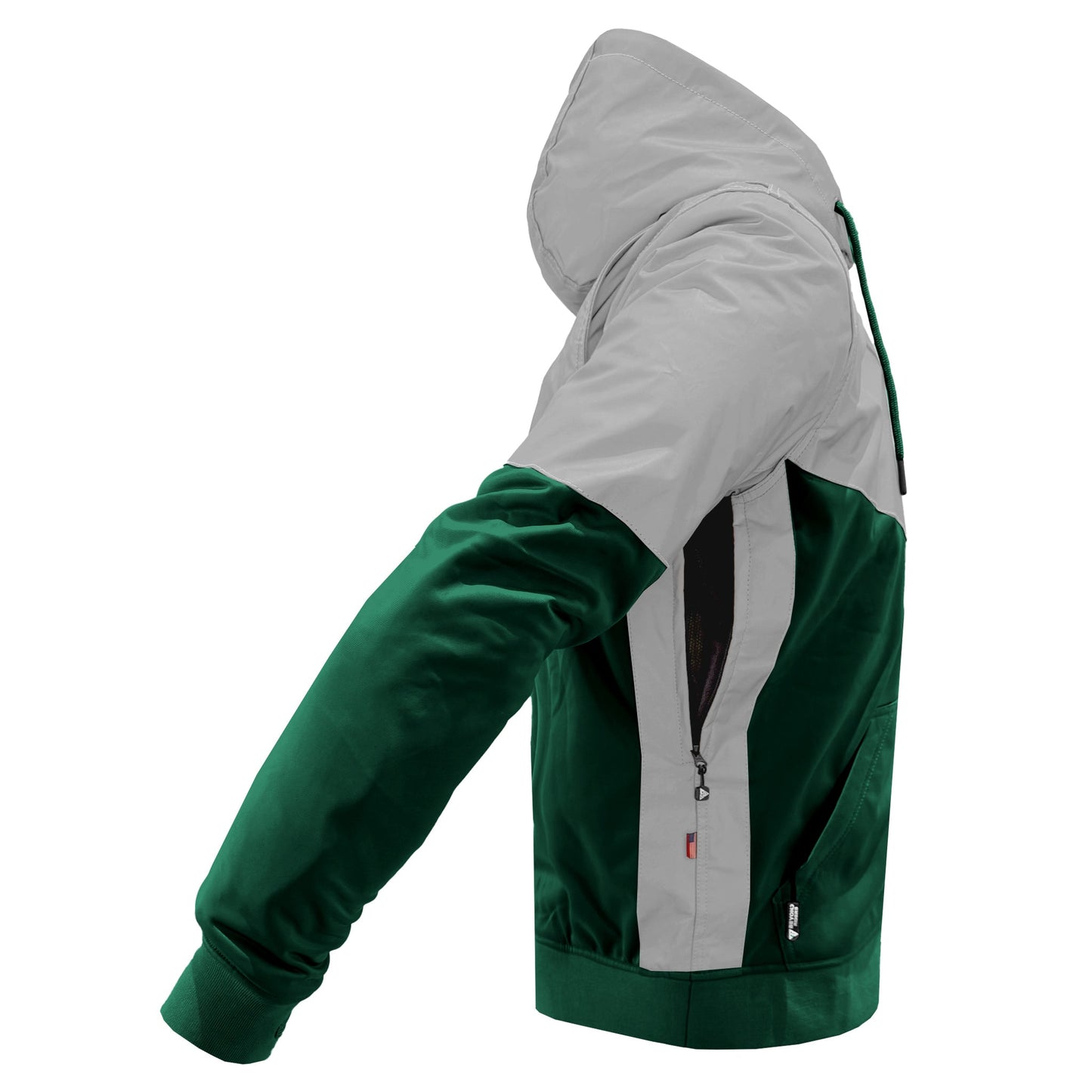 Ultra Reflective Hoodie Dark Green Eclipse