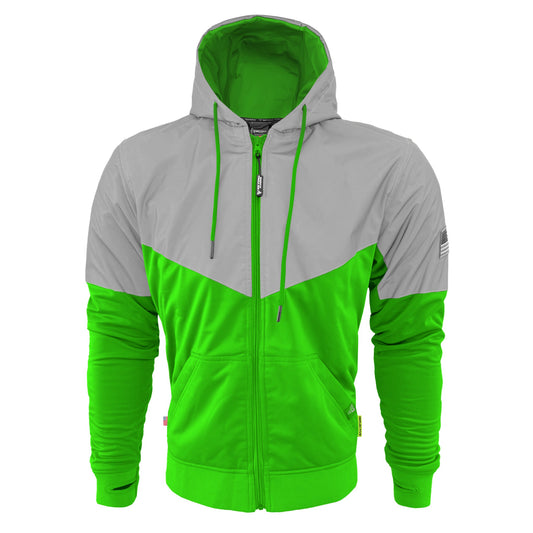 Ultra Reflective Hoodie Green Eclipse