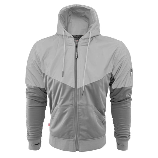 Ultra Reflective Hoodie "Twilight Titanium" - Light Gray and Silver