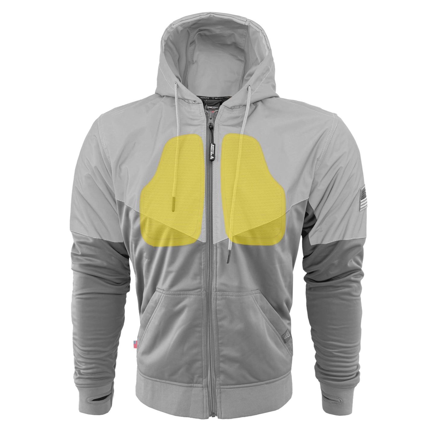 Ultra Reflective Hoodie "Twilight Titanium" - Light Gray and Silver