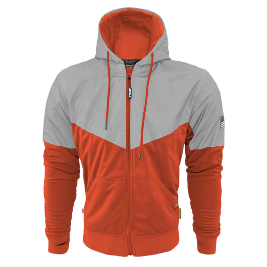 Ultra Reflective Hoodie Orange Eclipse