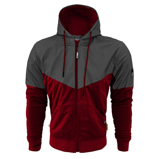 Ultra Reflective Hoodie Red Maroon Nebula