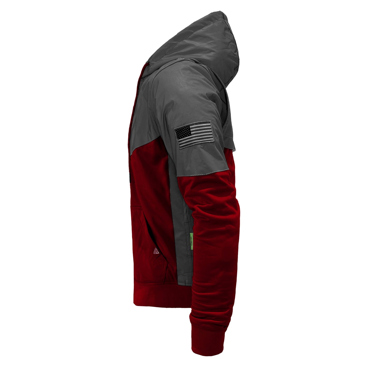 Ultra Reflective Hoodie Red Maroon Nebula