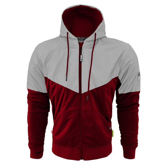 Ultra Reflective Hoodie Red Maroon Eclipse