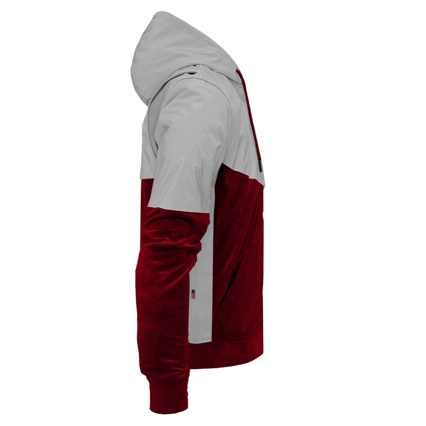 Ultra Reflective Hoodie Red Maroon Eclipse