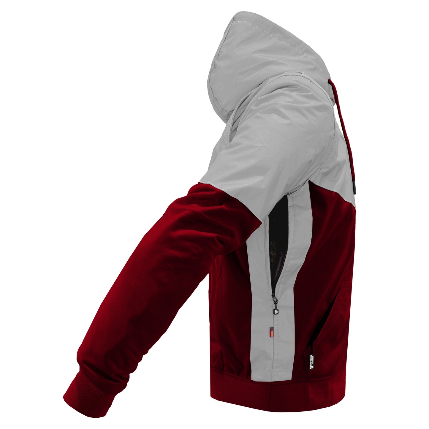 Ultra Reflective Hoodie Red Maroon Eclipse