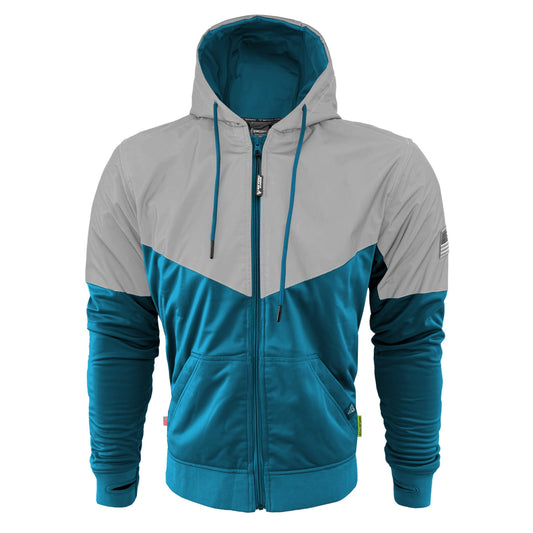 Ultra Reflective Hoodie Teal Eclipse