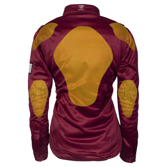 Ultra Protective Shirt for Women - Red Maroon Solid