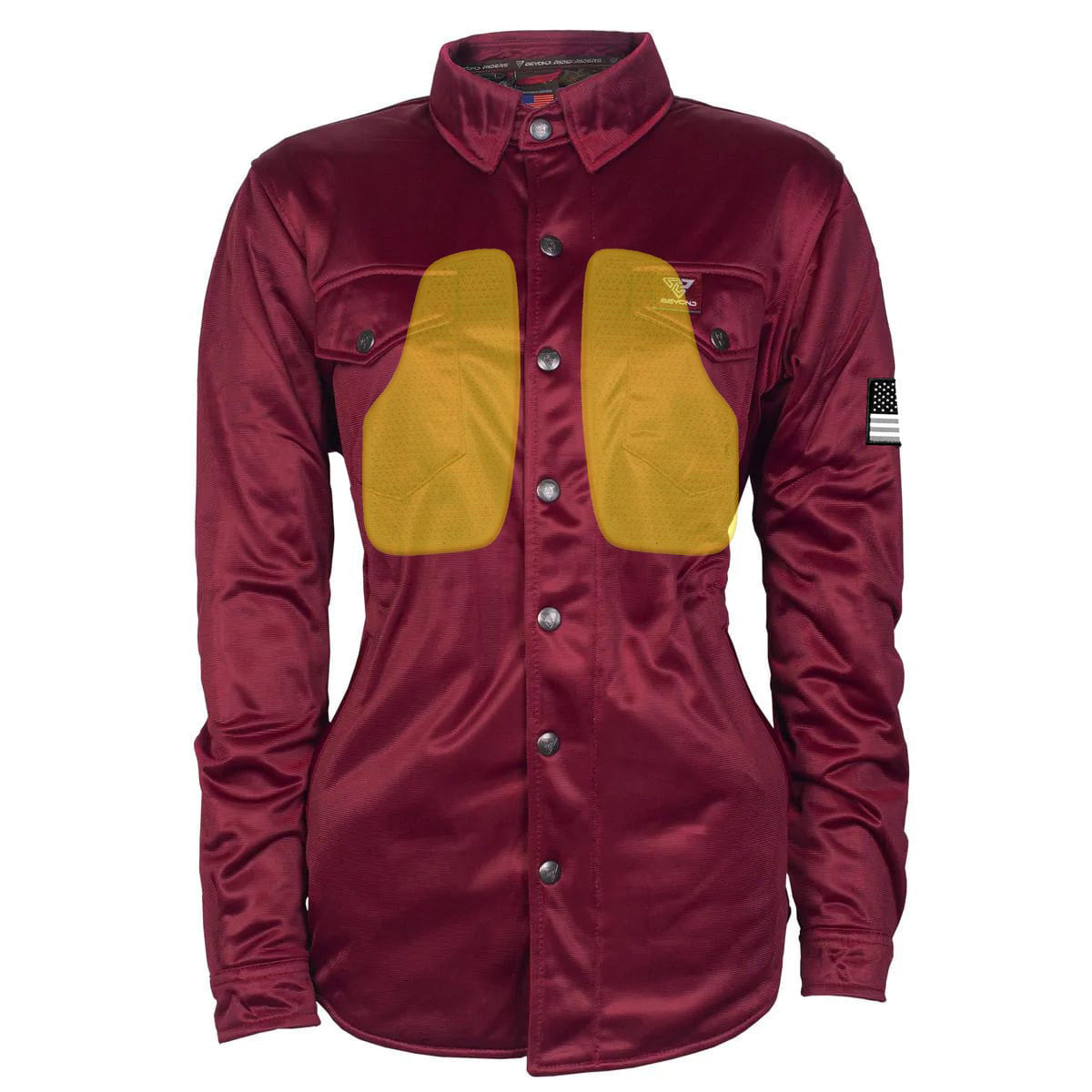 Ultra Protective Shirt for Women - Red Maroon Solid
