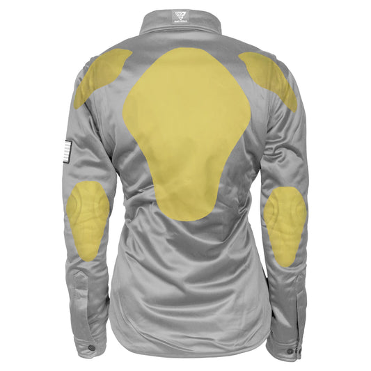 ‌Ultra Protective Shirt for Women - Light Gray Solid