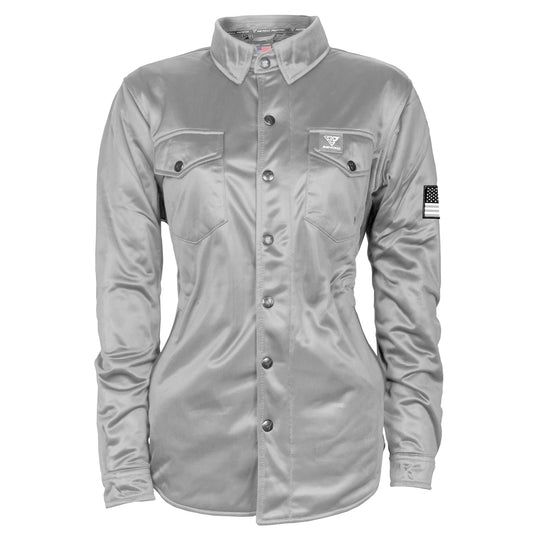 ‌Ultra Protective Shirt for Women - Light Gray Solid