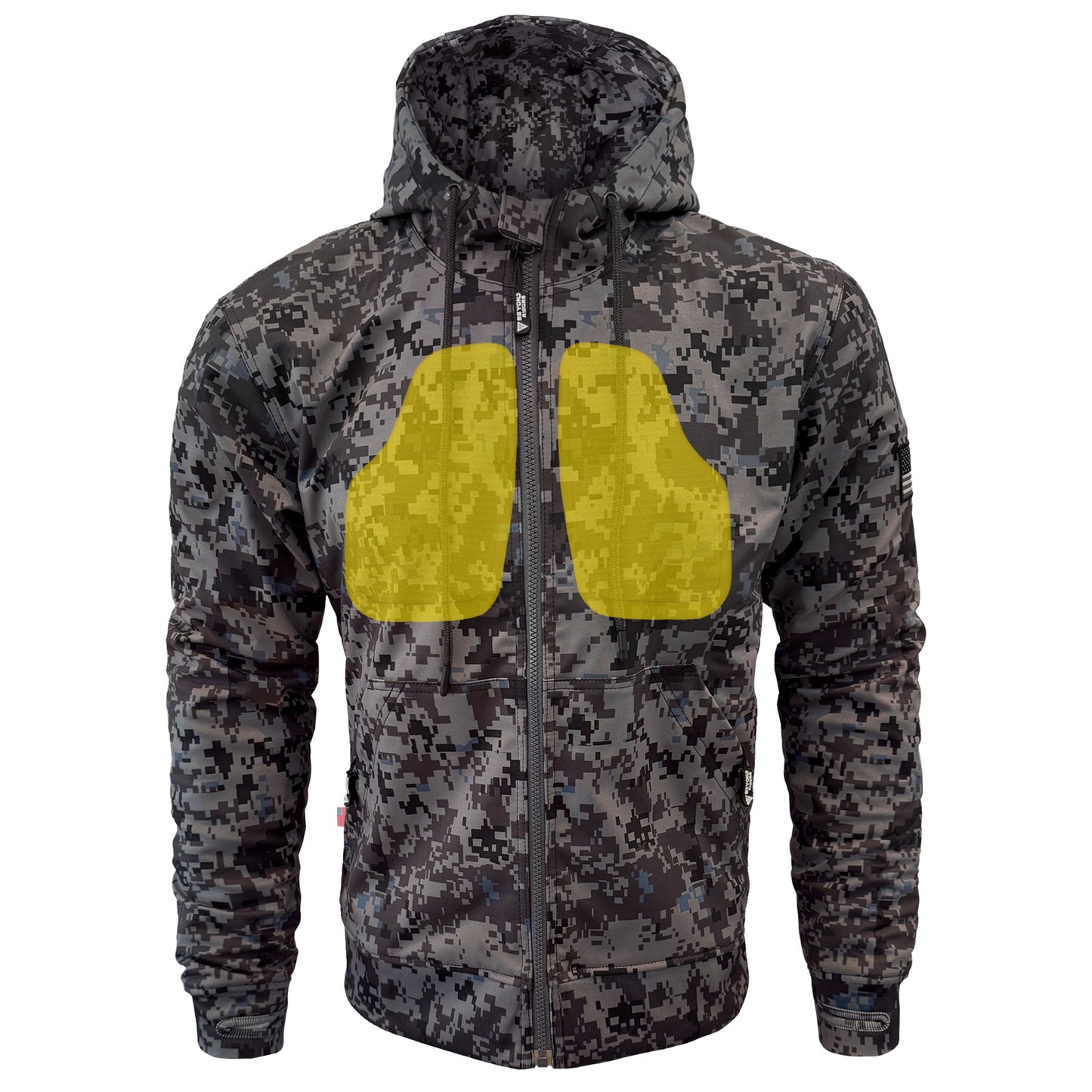Protective SoftShell Unisex Camouflage Hoodie - “Devil Six”