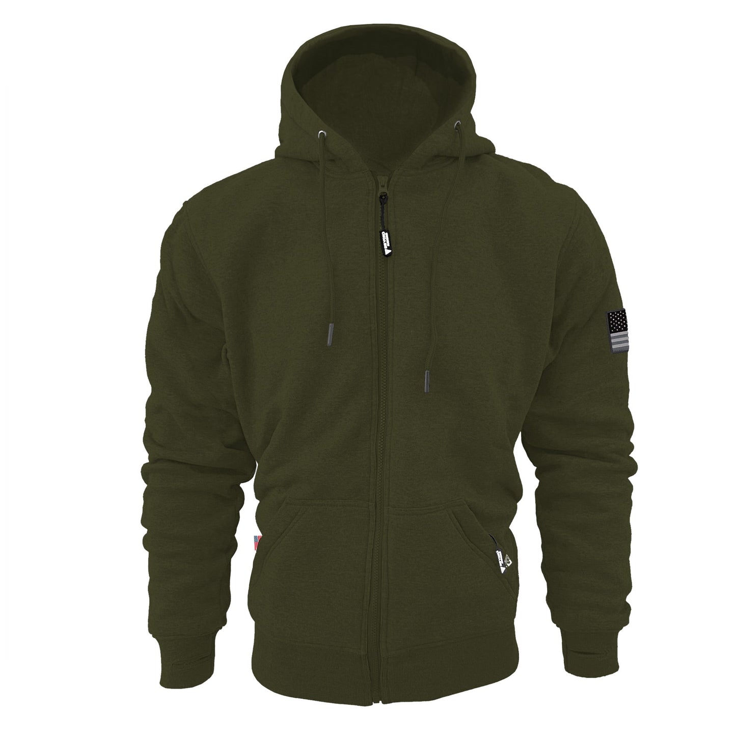 Protective Fleece Unisex Hoodie - Army Green