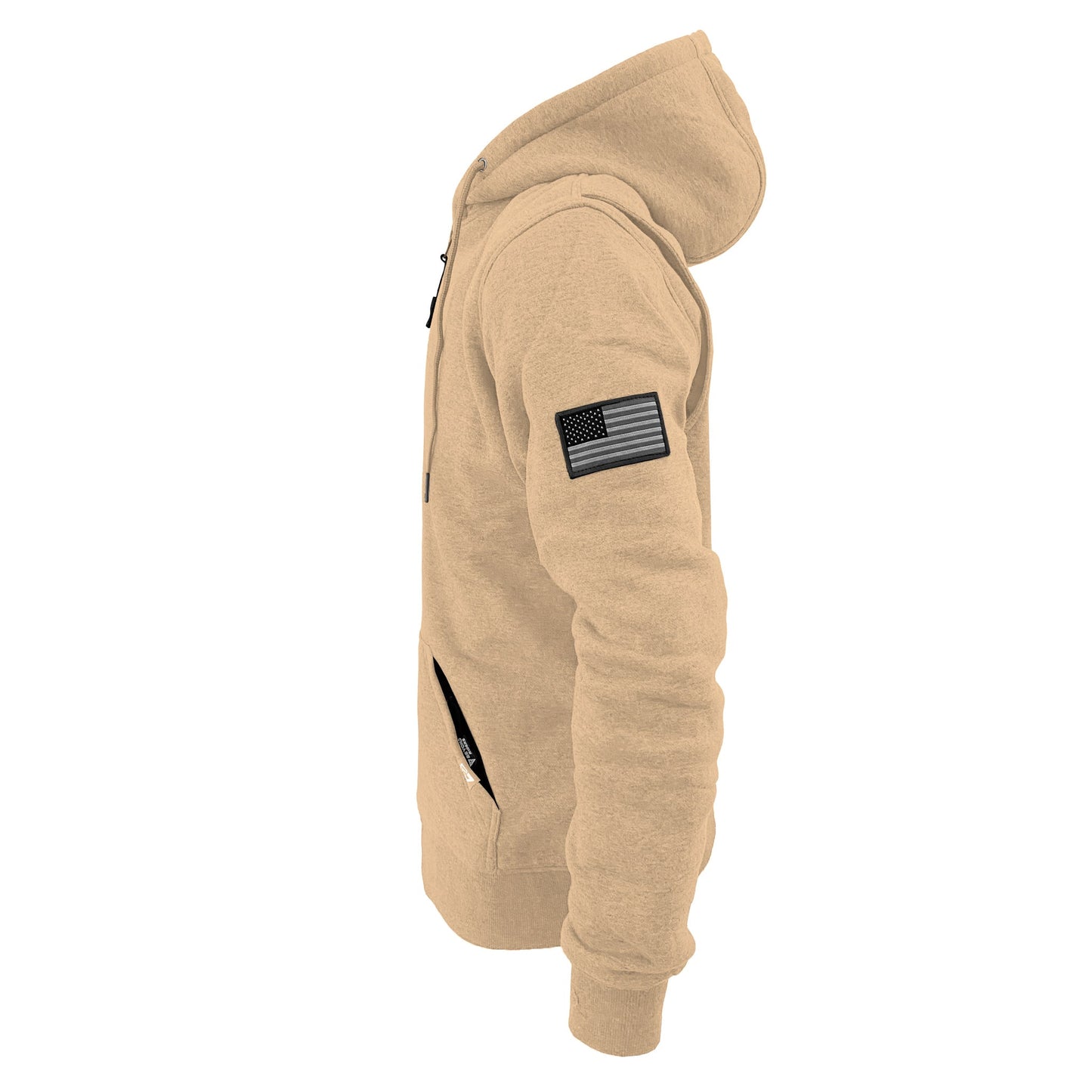 Protective Fleece Unisex Hoodie - Khaki