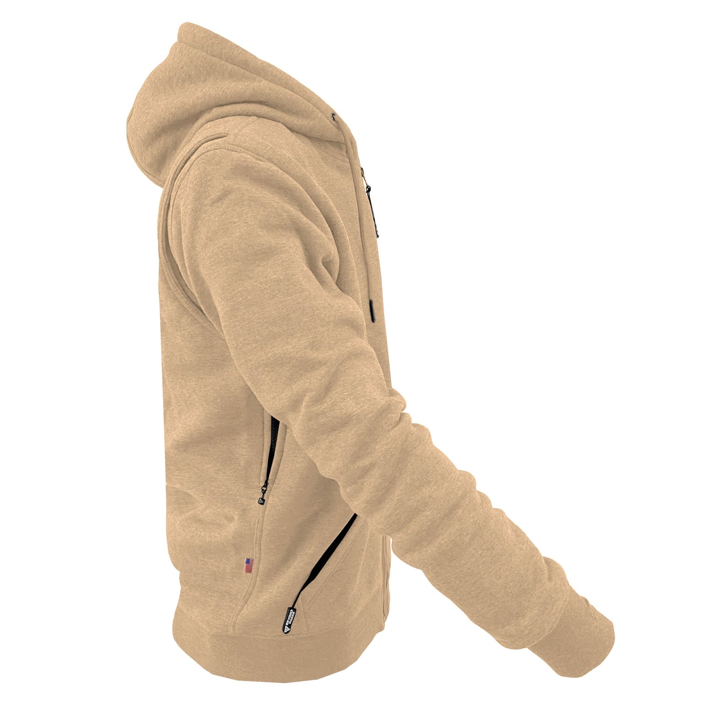 Protective Fleece Unisex Hoodie - Khaki