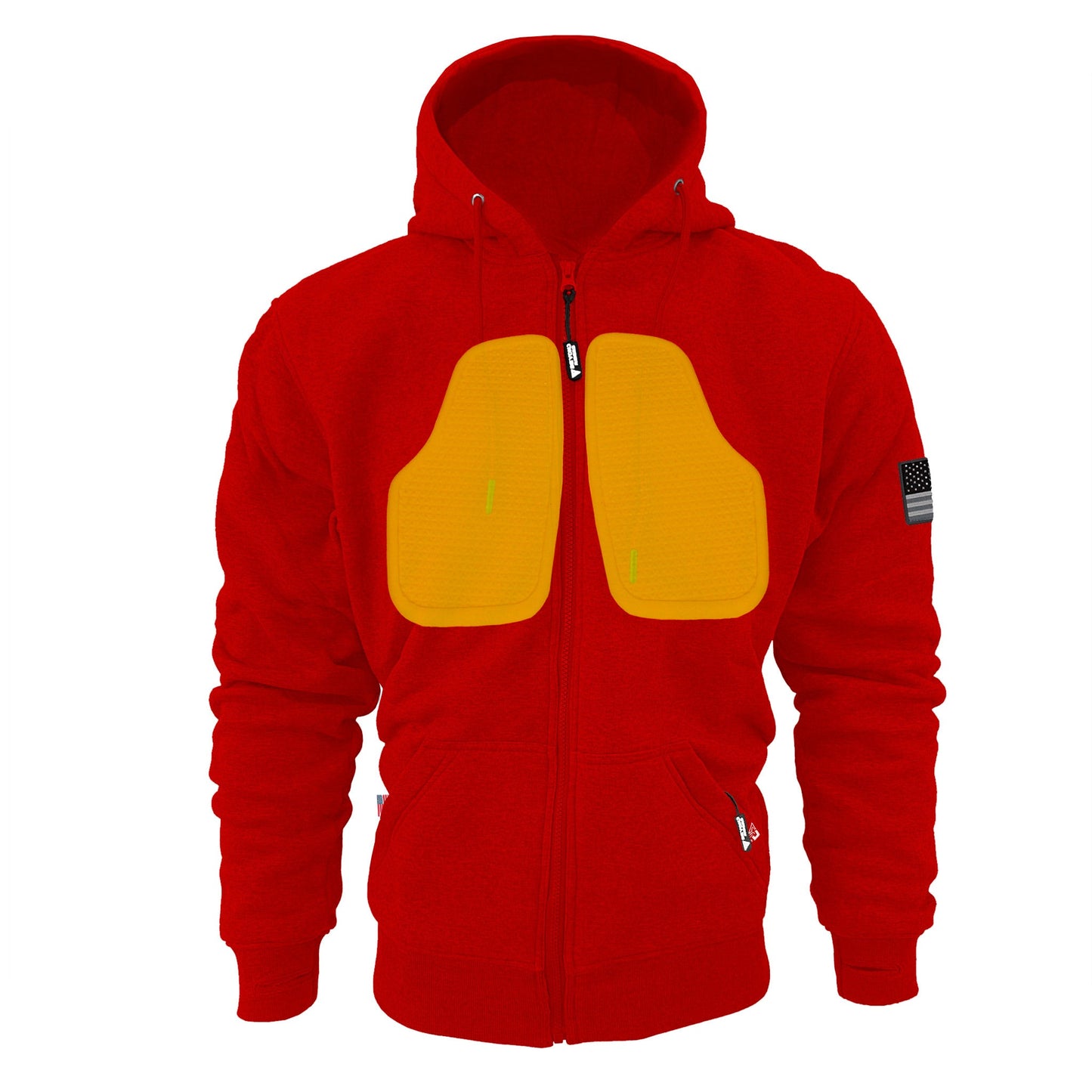 Protective Fleece Unisex Hoodie - Red