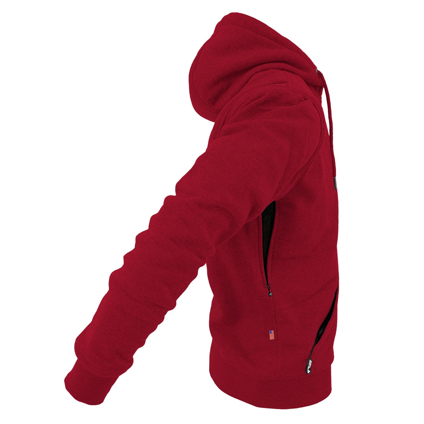 Protective Fleece Unisex Hoodie - Red Maroon