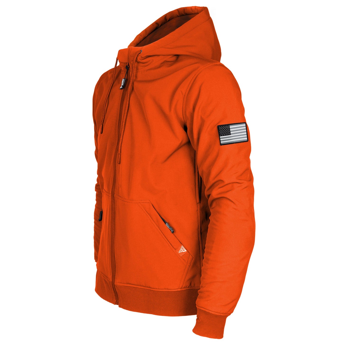 Protective SoftShell Unisex Hoodie - Orange Matte