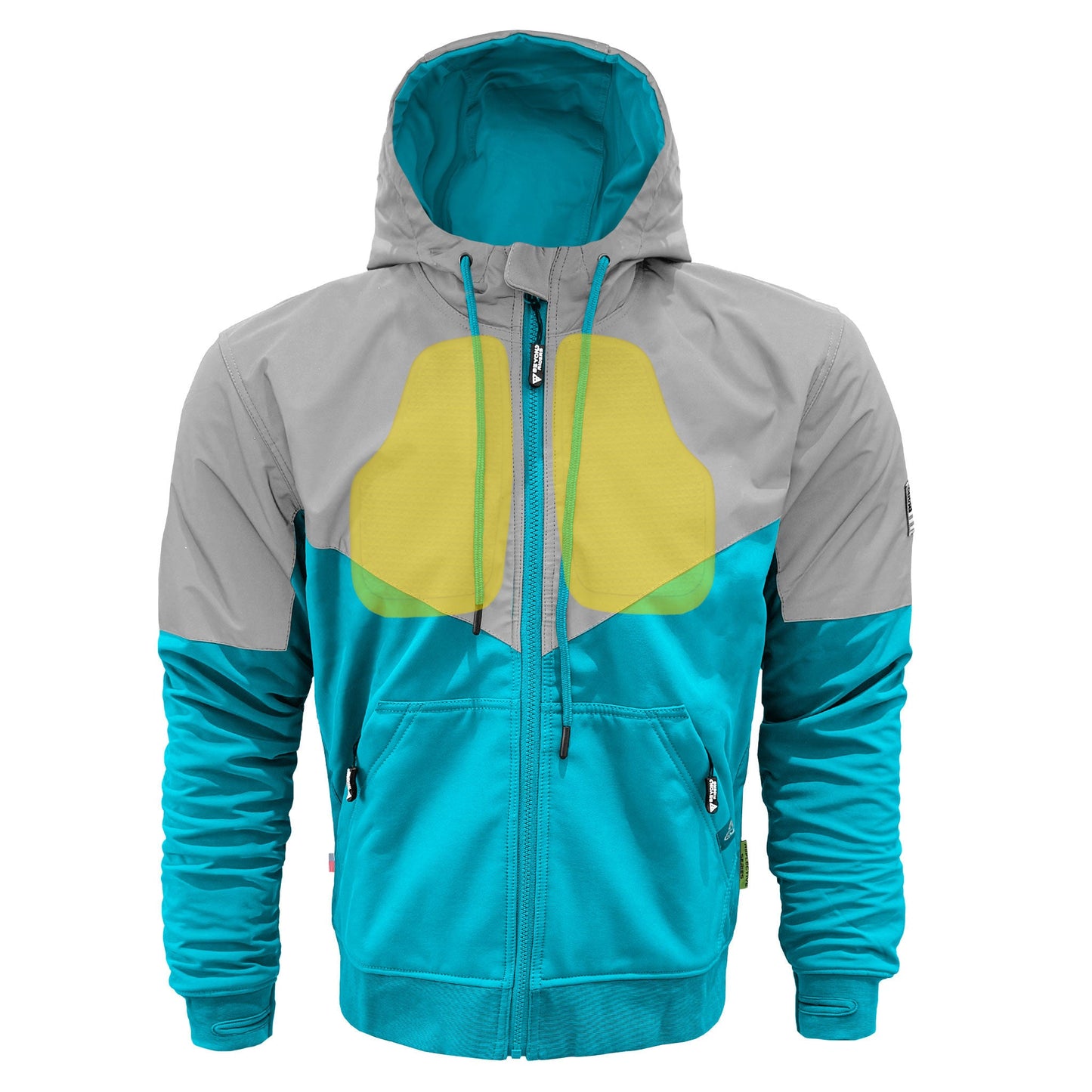 SoftShell Reflective Arctic Blue Eclipse Hoodie