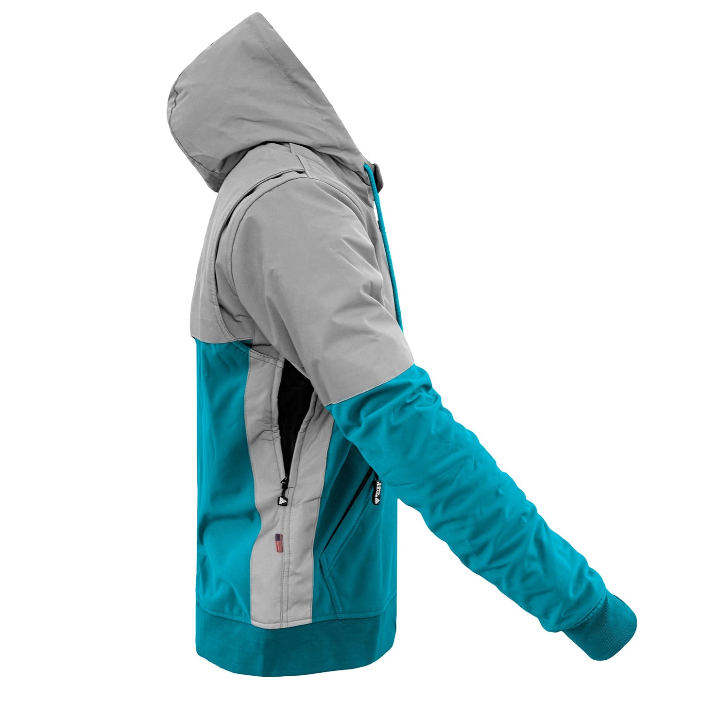 SoftShell Reflective Arctic Blue Eclipse Hoodie