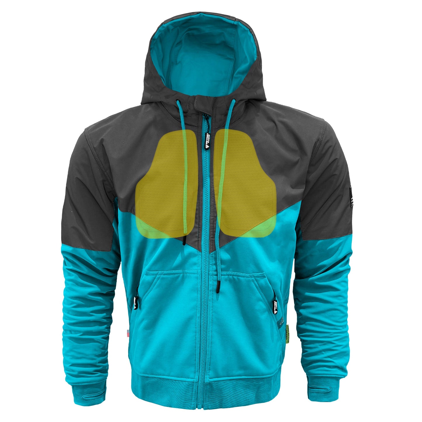 SoftShell Reflective Arctic Blue Nebula Hoodie