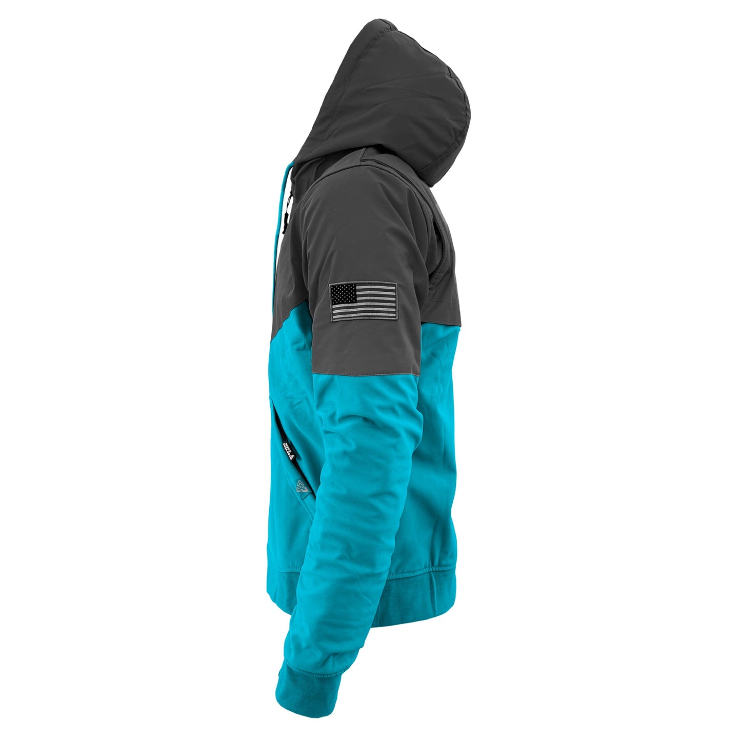 SoftShell Reflective Arctic Blue Nebula Hoodie