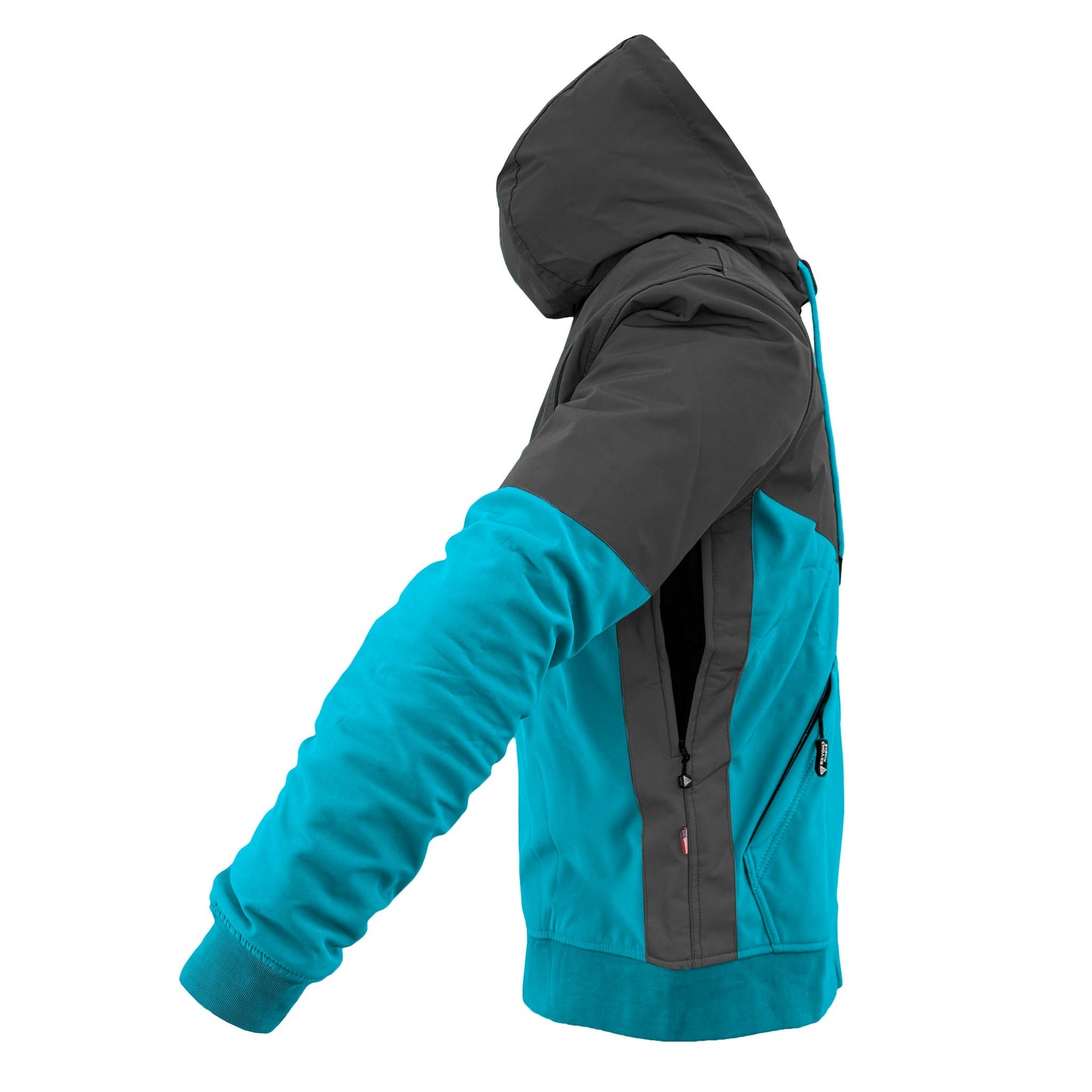 SoftShell Reflective Arctic Blue Nebula Hoodie