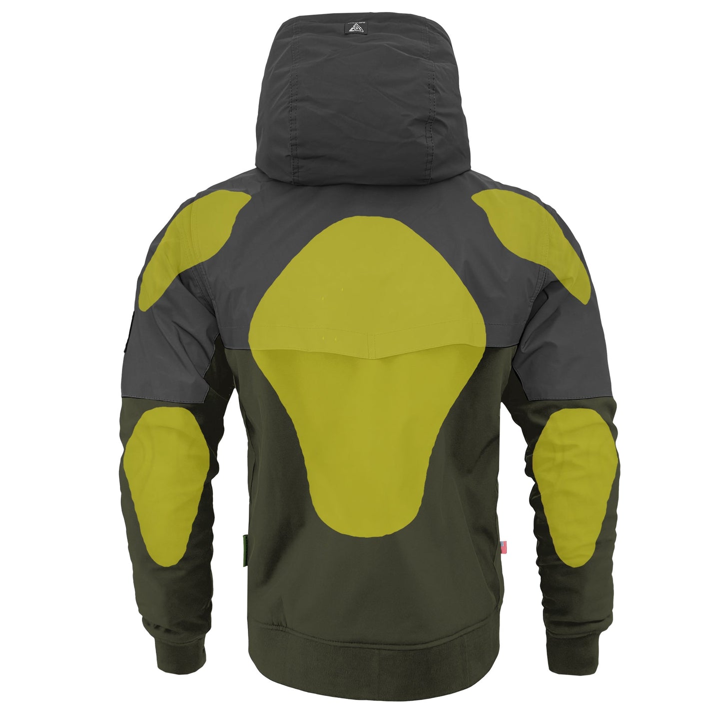 SoftShell Reflective Army Green Nebula Hoodie