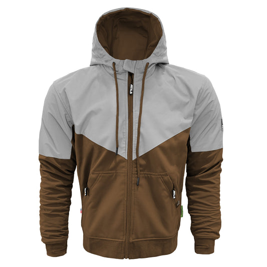 SoftShell Reflective Light Brown Eclipse Hoodie