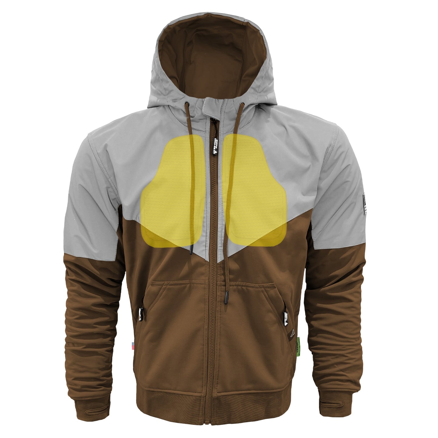 SoftShell Reflective Light Brown Eclipse Hoodie
